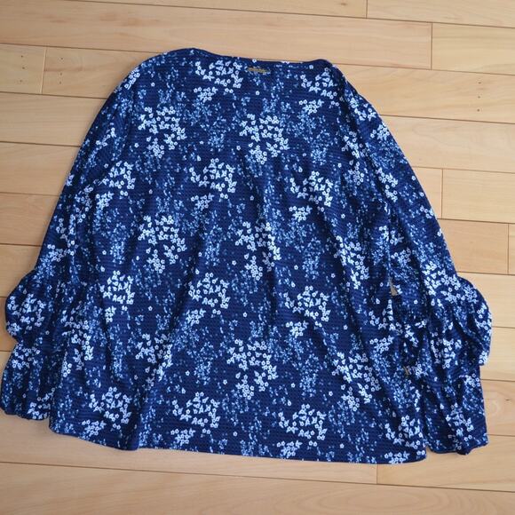 MICHAEL Michael Kors Blue Blouse - Size XL - Excellent Condition - Picture 4 of 4